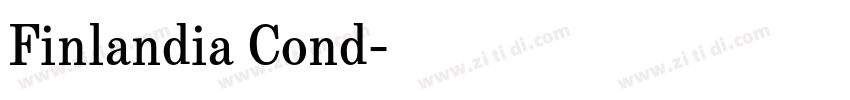 Finlandia Cond字体转换